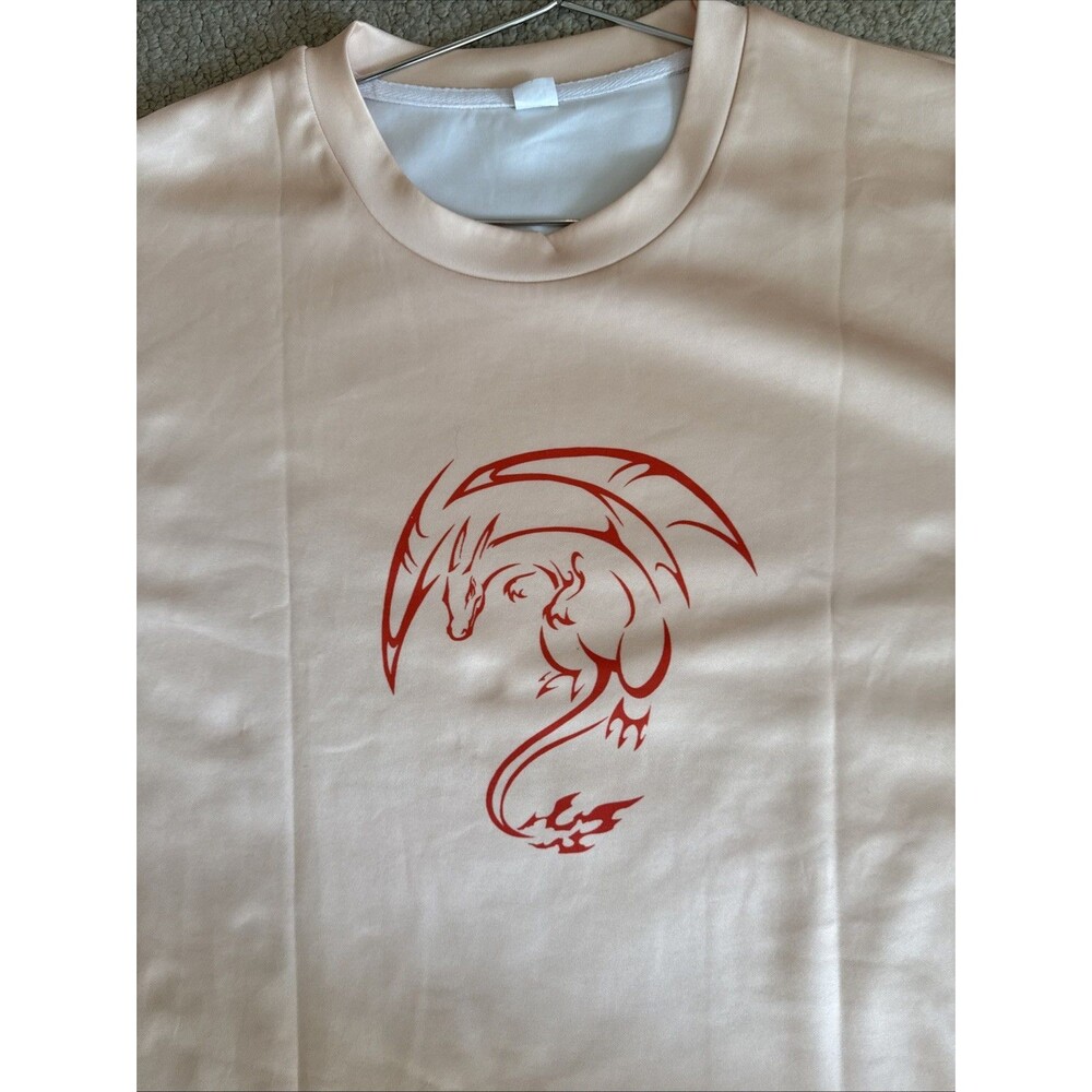 Pokémon Charizard Unisex Anime Inspired Oversized T-Shirt Peach XXL